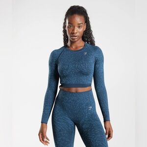Gymshark Adapt Animal Seamless Lace Up Back Top